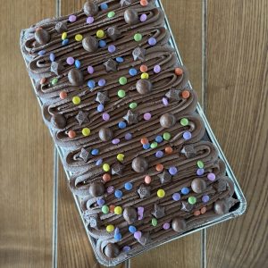Chocolate Pick n Mix Traybake