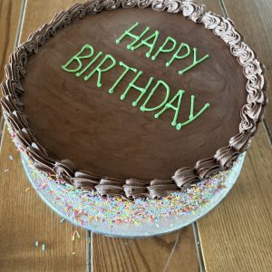 10" Round Chocolate Birthday Cake